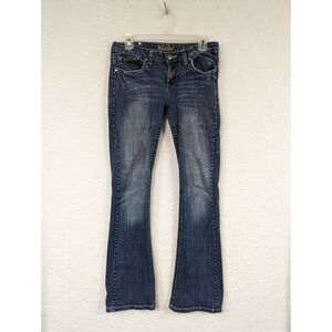 Red Rivet Womens Skinny Light Wash Low Rise Flare Leg Bootcut‎ Jeans 11
